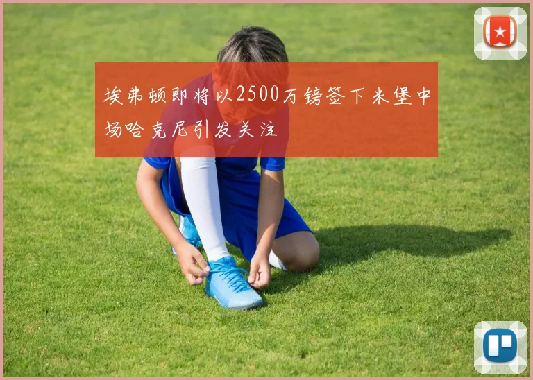 埃弗顿即将以2500万镑签下米堡中场哈克尼引发关注
